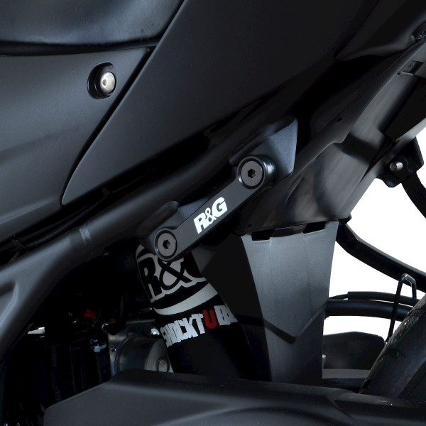 R&G Rear Foot Rest Blanking Plate Kit for Yamaha MT-25, MT-03, YZF-R25 '14- & YSF-R3 '15- models